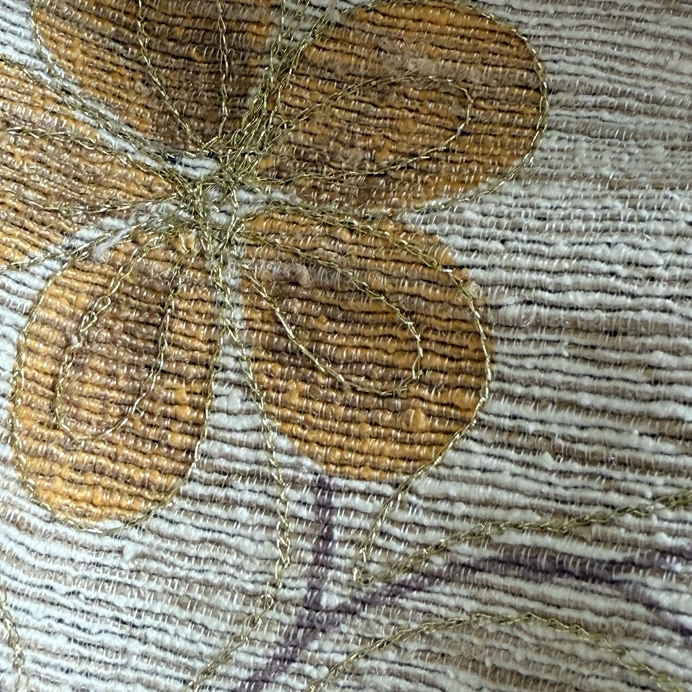 Chic Beige Silk Floral Button Down Shirt Size 16 (Chico’s size 3) - Picture 11 of 13